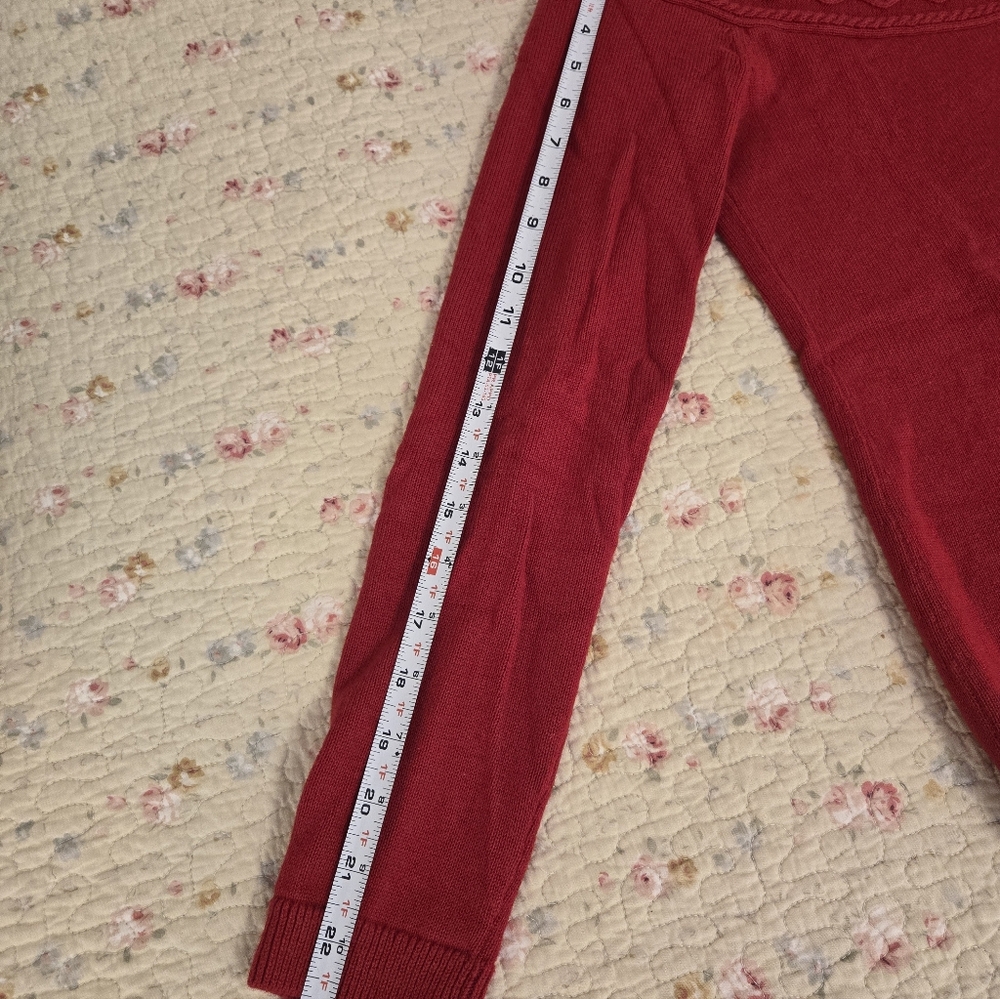 Talbots Red Fair Isle Sweater Size Small - Picture 7 of 7